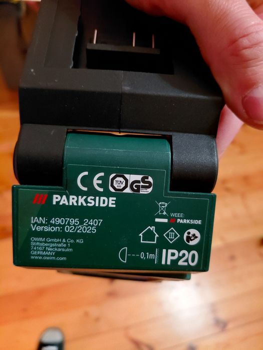 Lampa parkside 20v