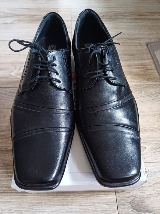 Męskie skórzane garniturowe buty Abis rozm 41.
