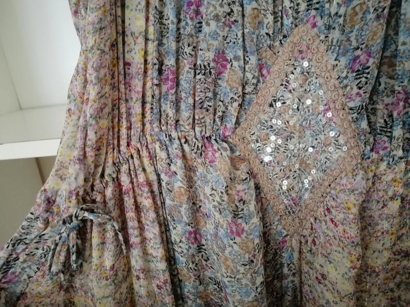 Платье zara вискоза цветы люрекс л и хл оверсайз  можно для беременных