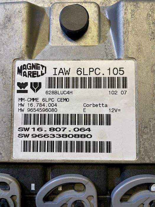 Блок управління двигуном 1.4 9654596080