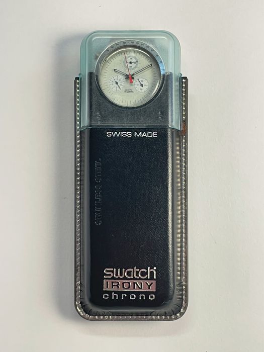 Relógio Swatch Irony Crono - Time Cut - YCS1005 - Coleccionadores