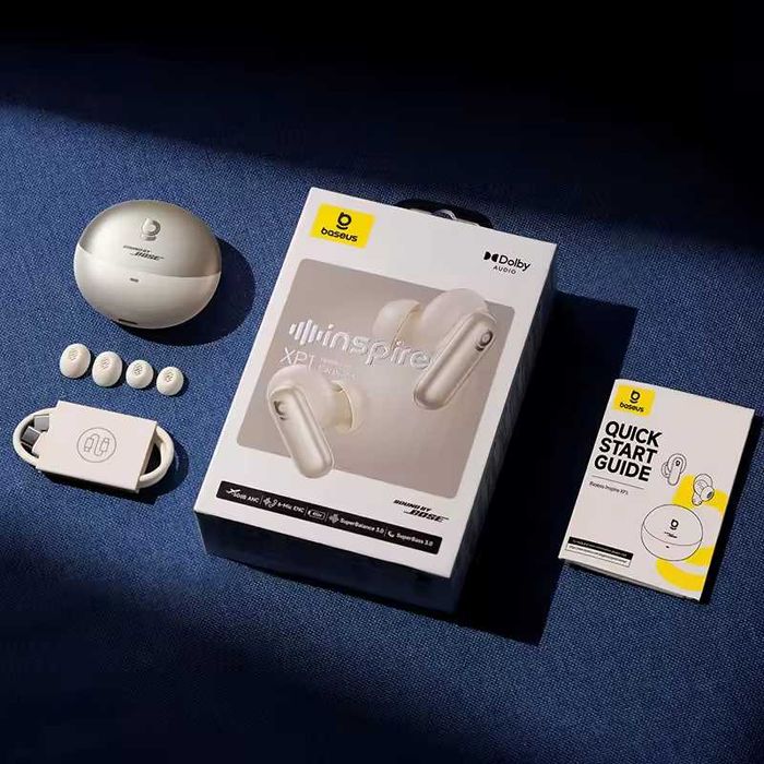Навушники Baseus Inspire XP1 Dolby Audio ANC BT6.1 Sound by Bose White