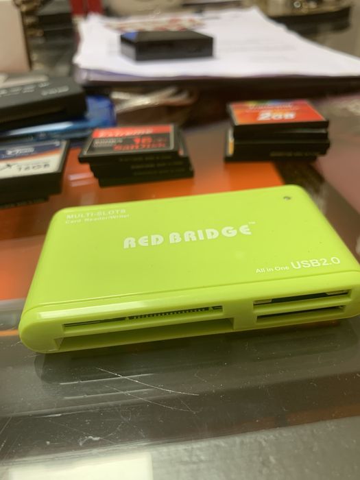 Leitor de cartoes compact flash cf card samplers usb