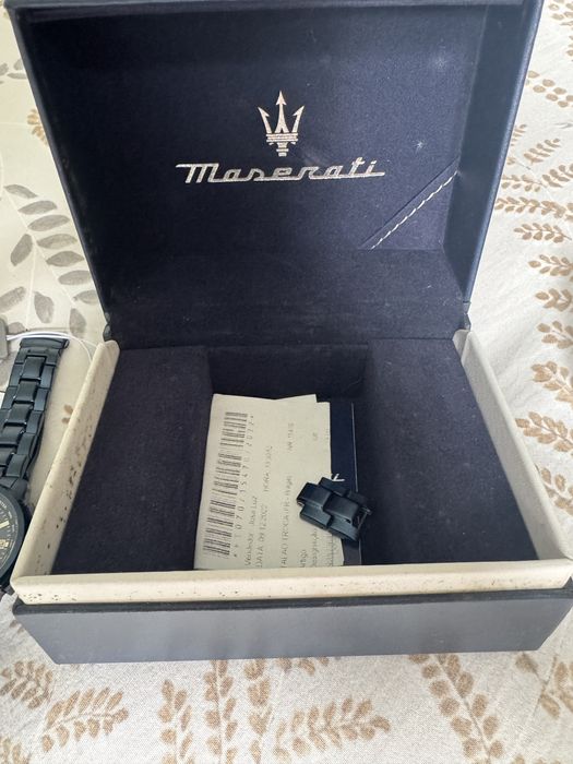 Relogio Maserati Solar -44mm azul