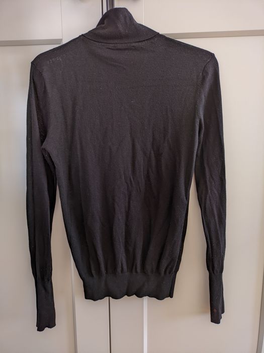Czarny golf Zara 38/M wełna klasyk basic