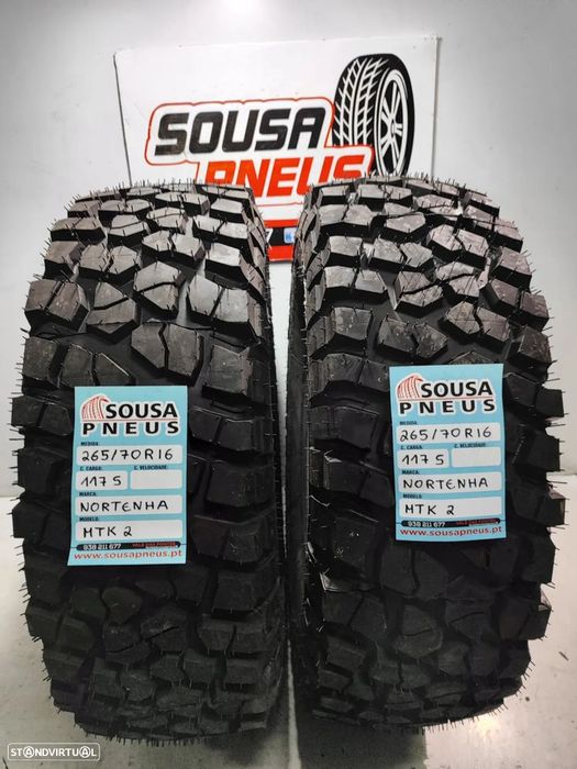2 pneus novos mtk 2 nortenha 265-70r16 oferta da entrega