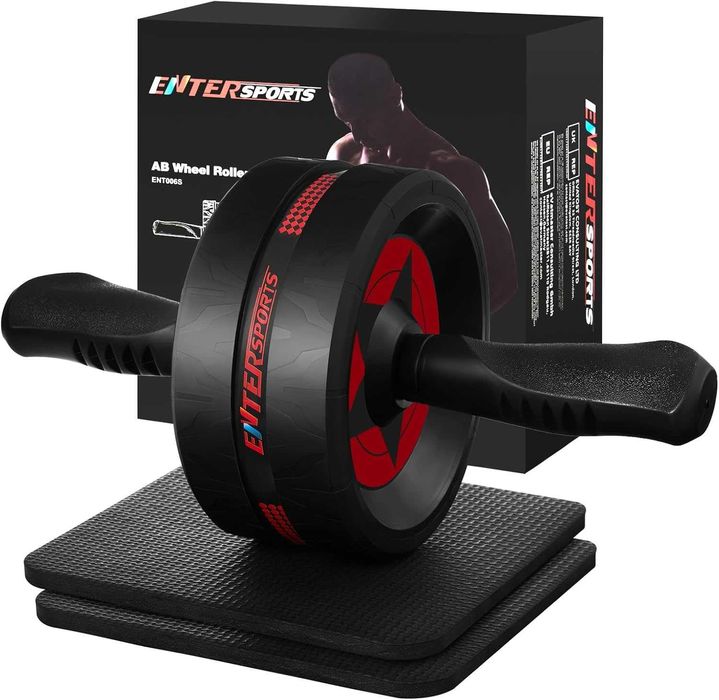 Roller kółko do ćwiczeń mięśni brzucha + mini mata