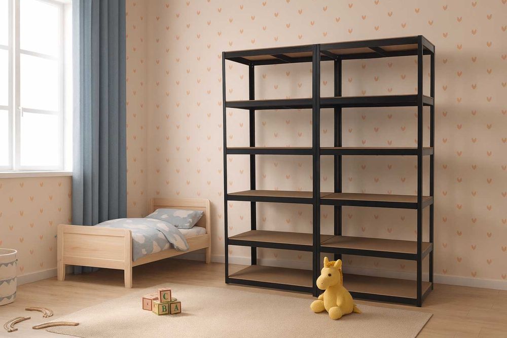 Посилений стелаж 180×90×40 – універсальний варіант! МДФ, ДСП полки