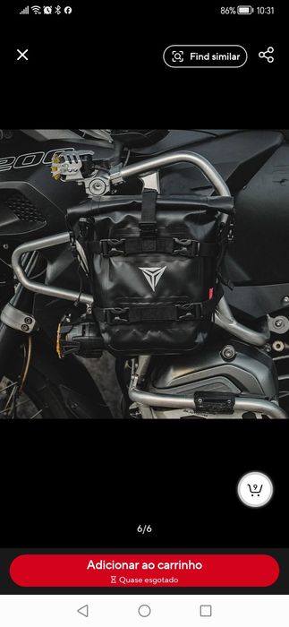 Vendo bolsa para moto NOVA Lateral/Depósito