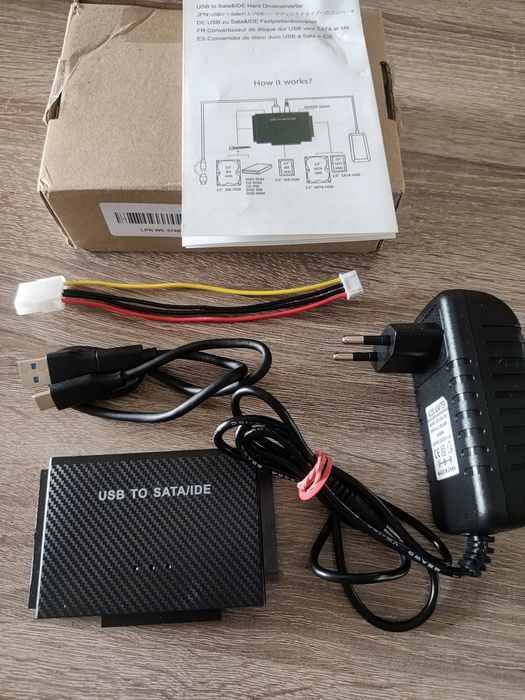 Адаптер SATA IDE на USB 3.0 для жестких дисков, универсальный конвертер восстановления для 2,5- и 3,5-дюймовых IDE и SATA HDD и SSD, USB-конвертер в S