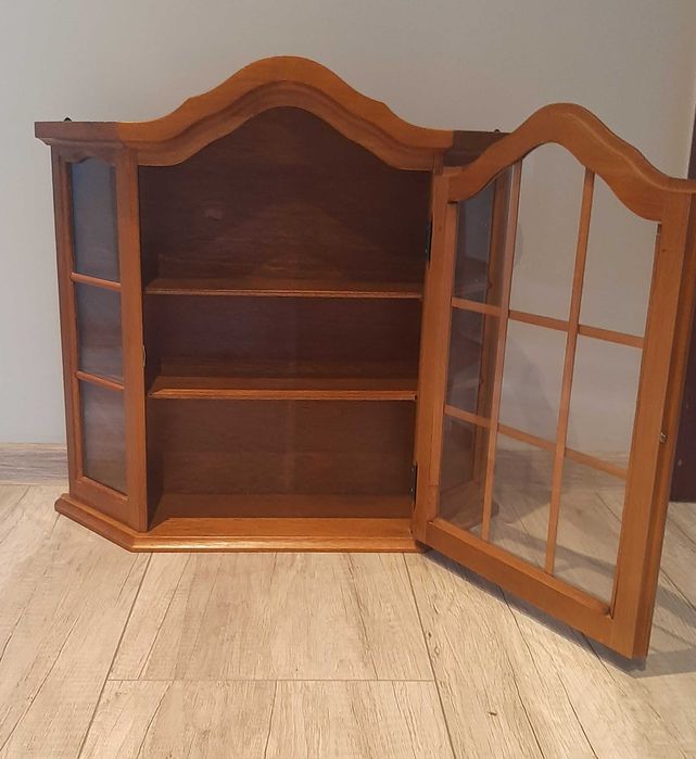 Gablotka drewniana antyk