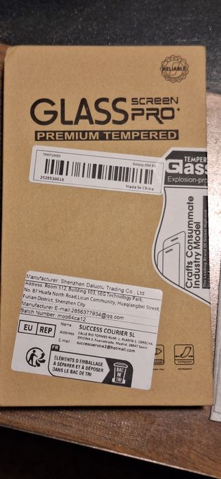 Vidro protetor efeito MATE para Samsung A54