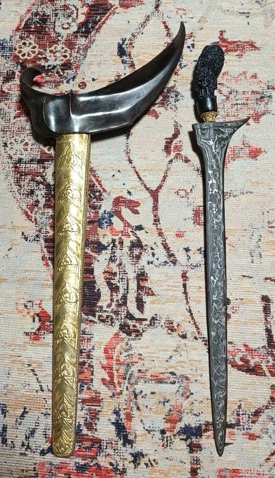 Stary rzadki sztylet indonezyjski kris, keris, nie szabla.