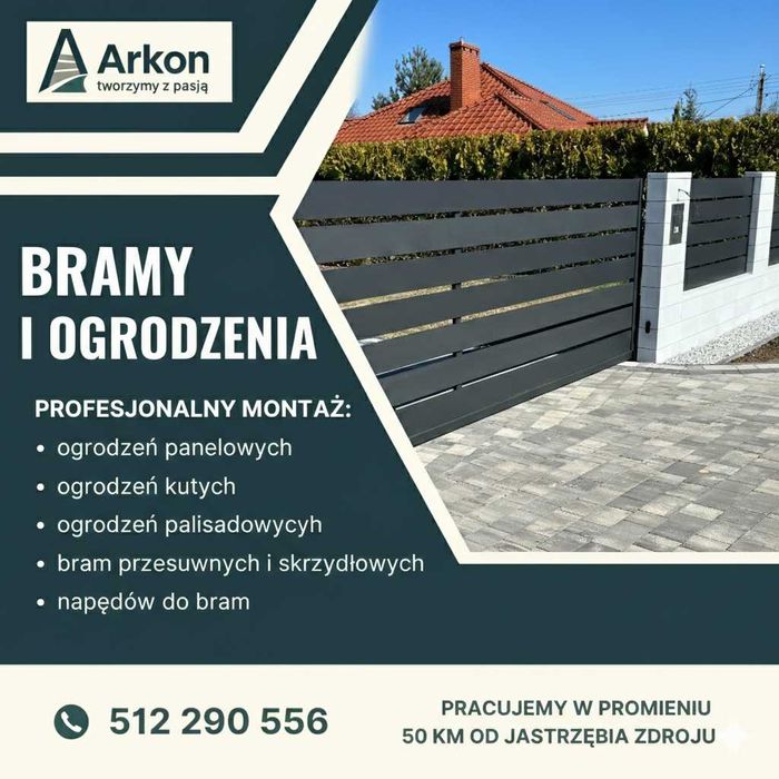 Nowoczesne Ogrodzenia i Bramy ARKON | Design i Trwałość | Wycena 0zł
