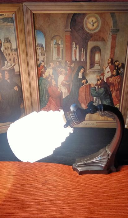 Candeeiro de mesa em bronze