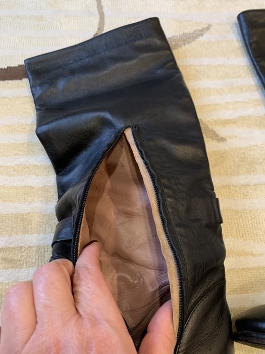 Сапоги кожаные