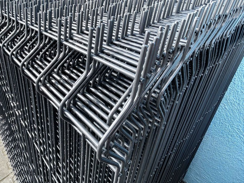 Panel Ogrodzeniowy 3D Grafit RAL 7016 fi 4mm 153cm