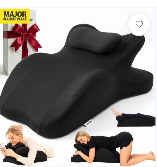 Poduszka klin z pianki memory dla par 27° ergonomiczna – Można prać