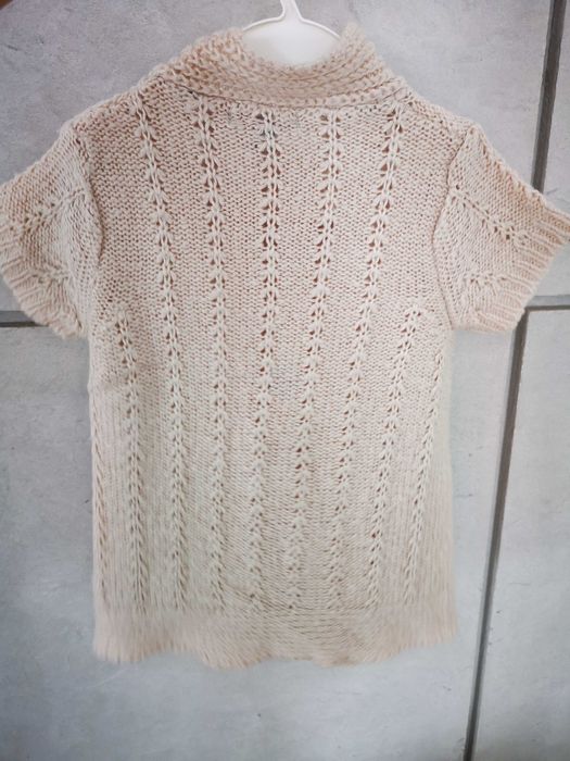 Pumpkin Patch kremowy rozpinany sweterek 106 cm 4lata