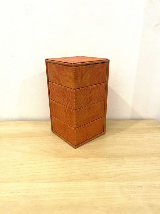 Porta-Joias Cor-de-Laranja com 4 gavetas