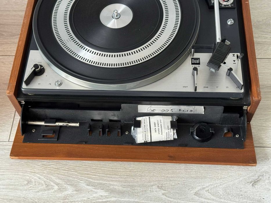 Vintage Gramofon Dual 1219 CK 20 Unikat Drewno