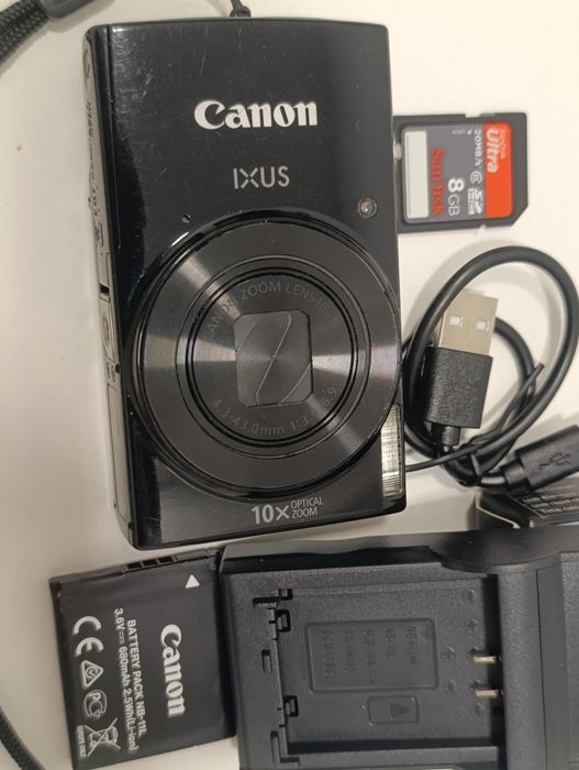 Aparat cyfrowy Canon IXUS 180 WiFi NFC 20mp x10 HD vintage retro CCD