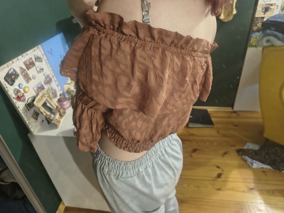 Bluzka hiszpanka koszulka h&m m s