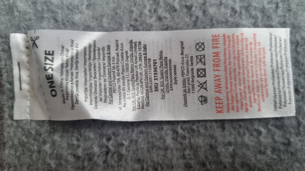 Szalik ciepły i miły w dotyku