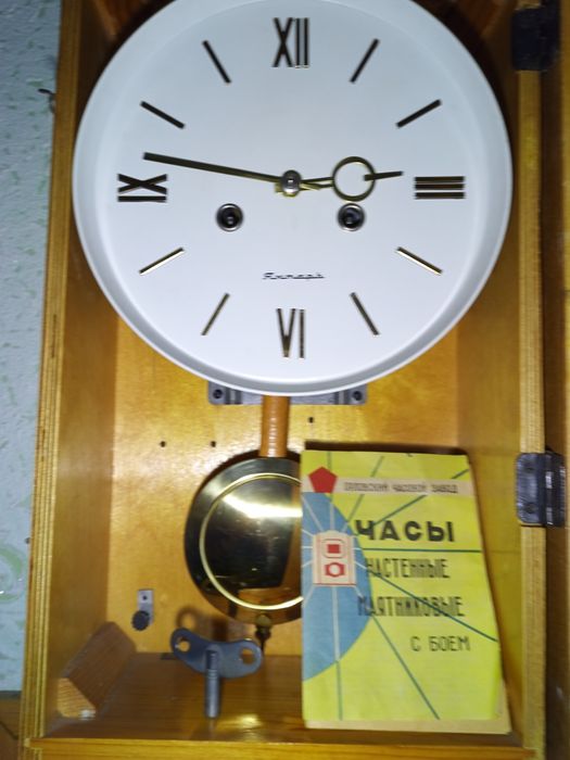 Часы ходики, Янтарь с боем, ссср
