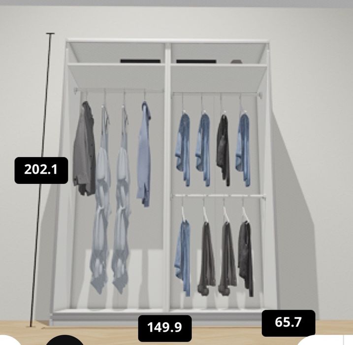 Roupeiro do Ikea como novo