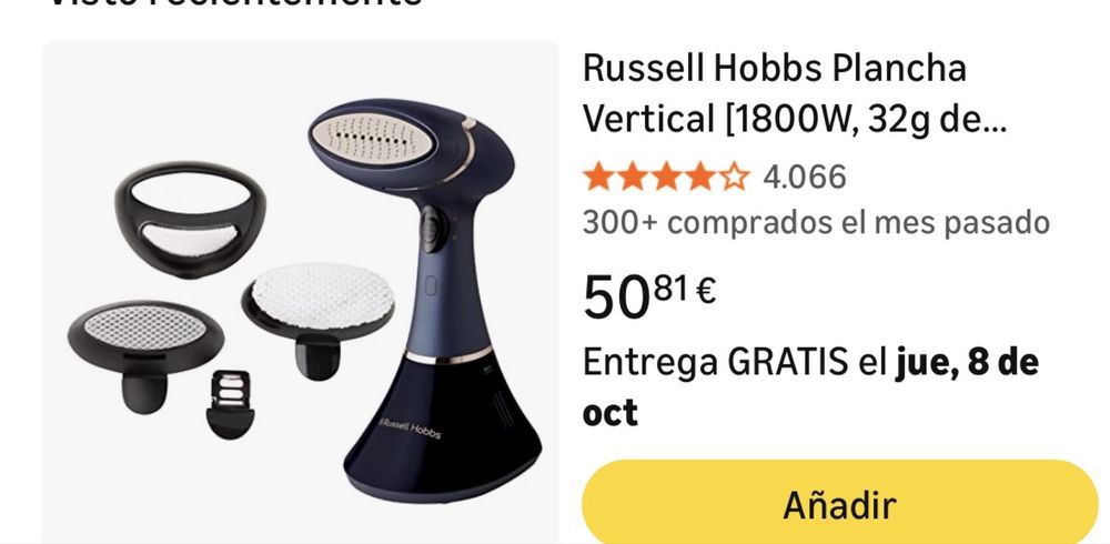 Ferro a vapor na vertical