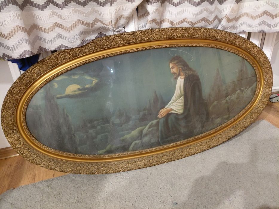 Stary obraz w ramię