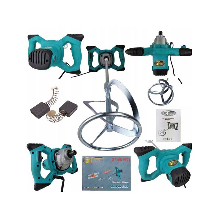Mieszadło Elektryczne Mieszalnik Mixer Do Zapraw Kleju Farb 2950W
