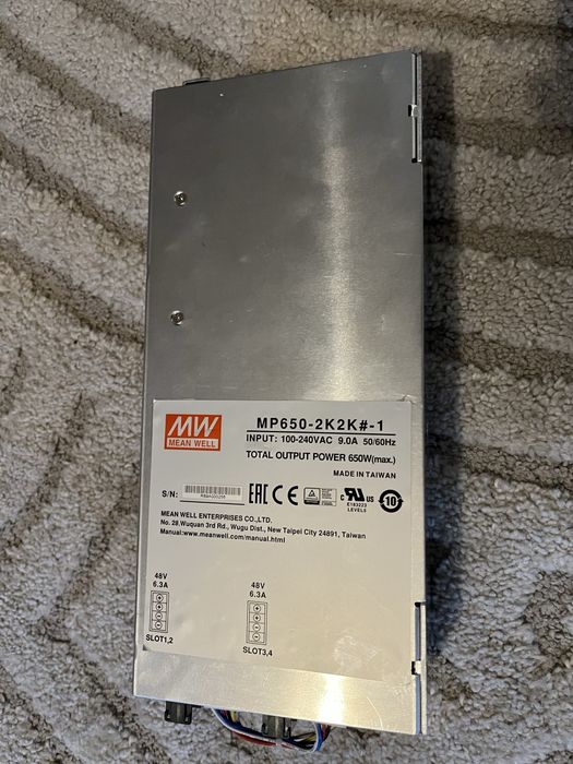 Zasilacz Mean Well MP650 2k2k 48V 650W