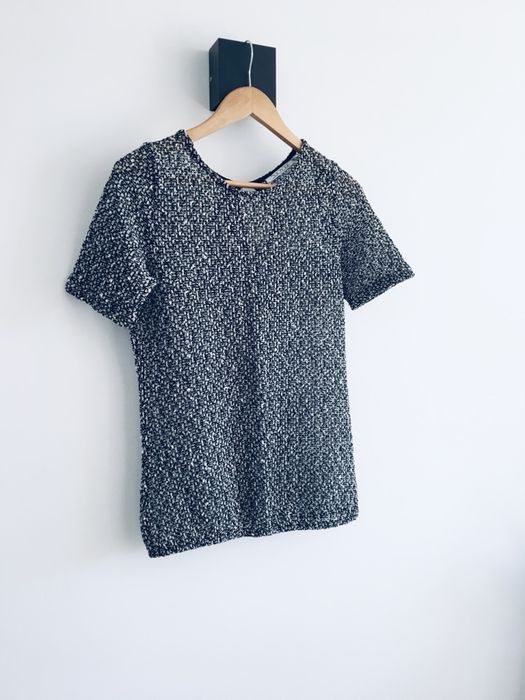 Sweter grafit melanż Quiosque basic szary