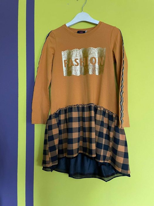 Sukienka musztardowa