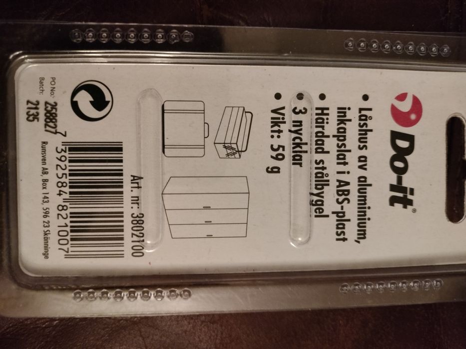 Kłódka do bagażu szafki skrzynki na kluczyk