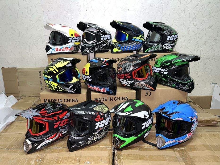 Мото шлем эндуро кроссовый для квадроциклов мотоциклов скутеров