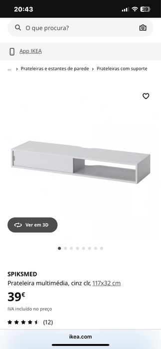 Móvel/prateleira ikea excelente estado