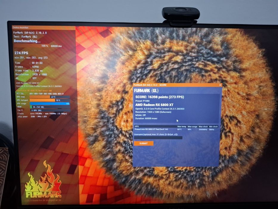 Pc AMD RX 6800XT RYZEN 5 5500 16GB RAM 3200MHZ SSD 120GB HDD 1500GB