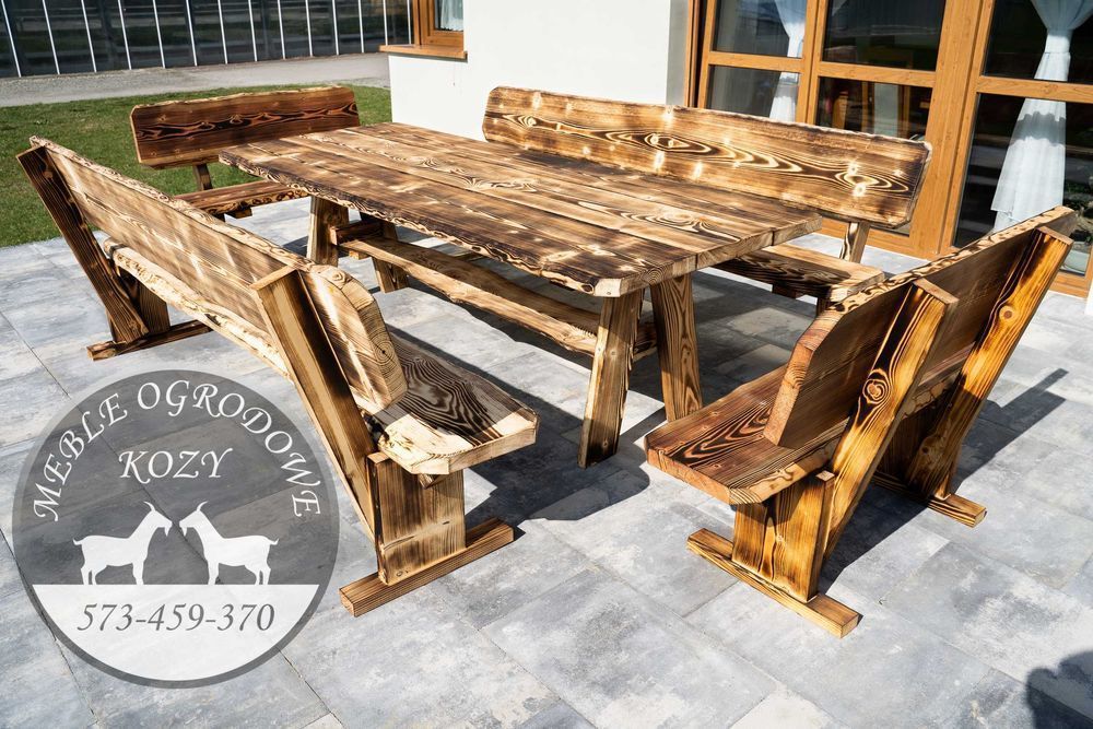 CENY DO KOŃCA LUTEGO Meble ogrodowe drewniane góralskie Lite drewno