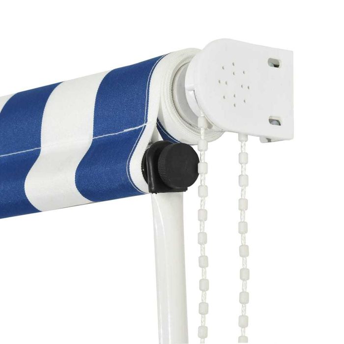 Toldo retrátil 300x150cm azul e branco vidaXL - Novo - Lacrado de fábrica