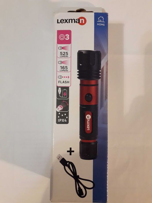 Foco Lanterna 525LM micro USB  NOVO 10€