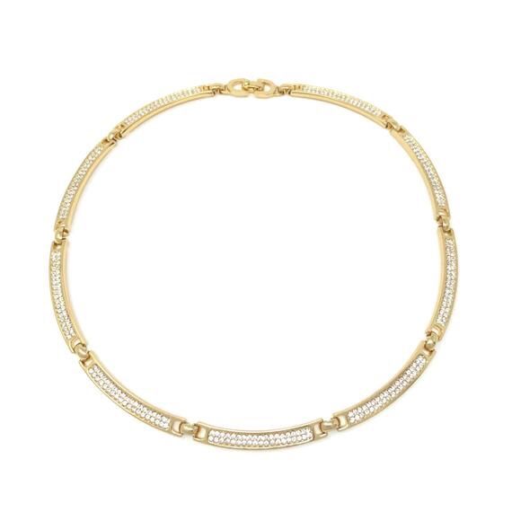 Christian Dior Винтаж 1980 Rhinestone Necklace КРИСТИАН ДИОР ожерелье
