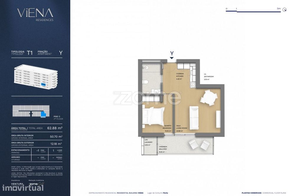 Apartamento T1 - VIENA Residences