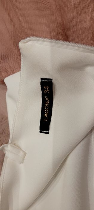 Sukienka tiulowa damska Locaria 34 KOKO moda pudrowy róż wesele