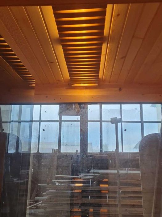 SAUNA Ogrodowa Beczka 2m Gotowa, Bez montażu (235x200 cm) + Piec + LED