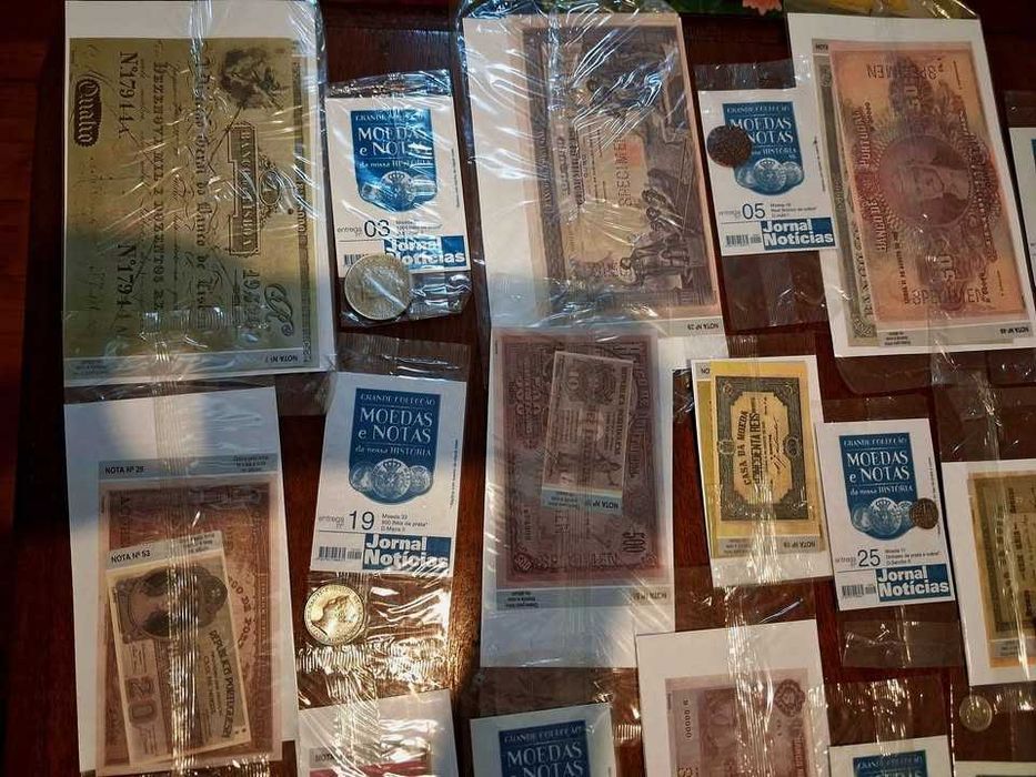 Grande Coleção Moedas e Notas JN