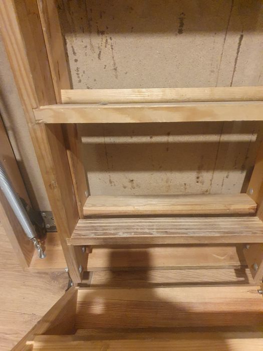 Schody strychowe drewniane 120/70