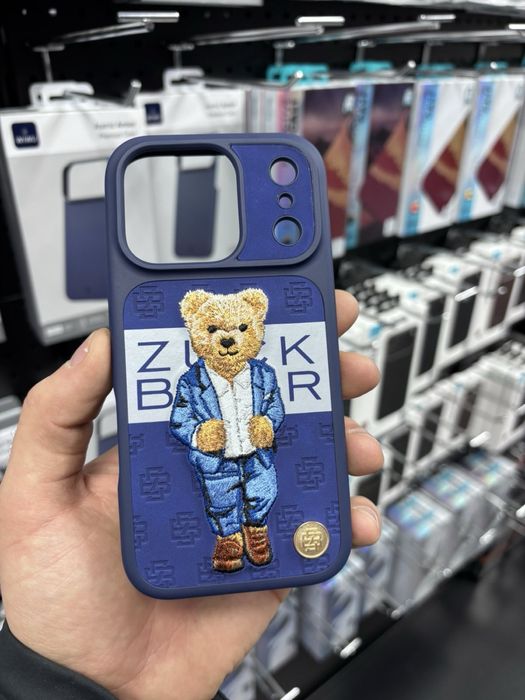 Чохол для iphone 17 Pro/ 17 Pro Max Zuck Bear Paris Gentleman синій